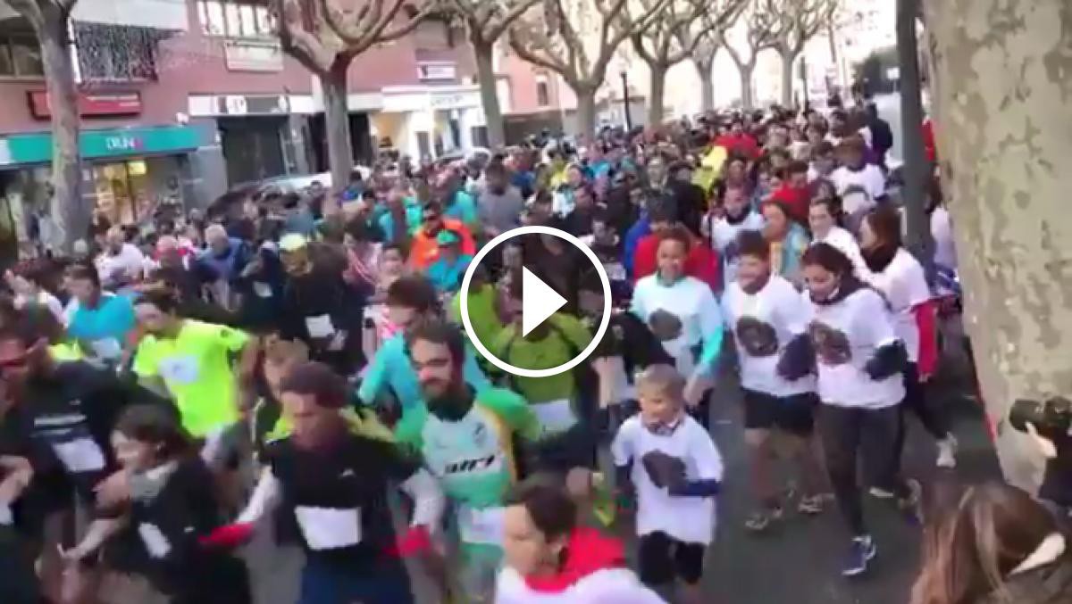 VÍDEO Cursa solidària per «La Marató» de Manresa