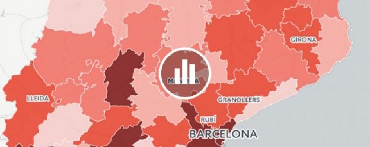 El PIB per habitant, comarca per comarca 