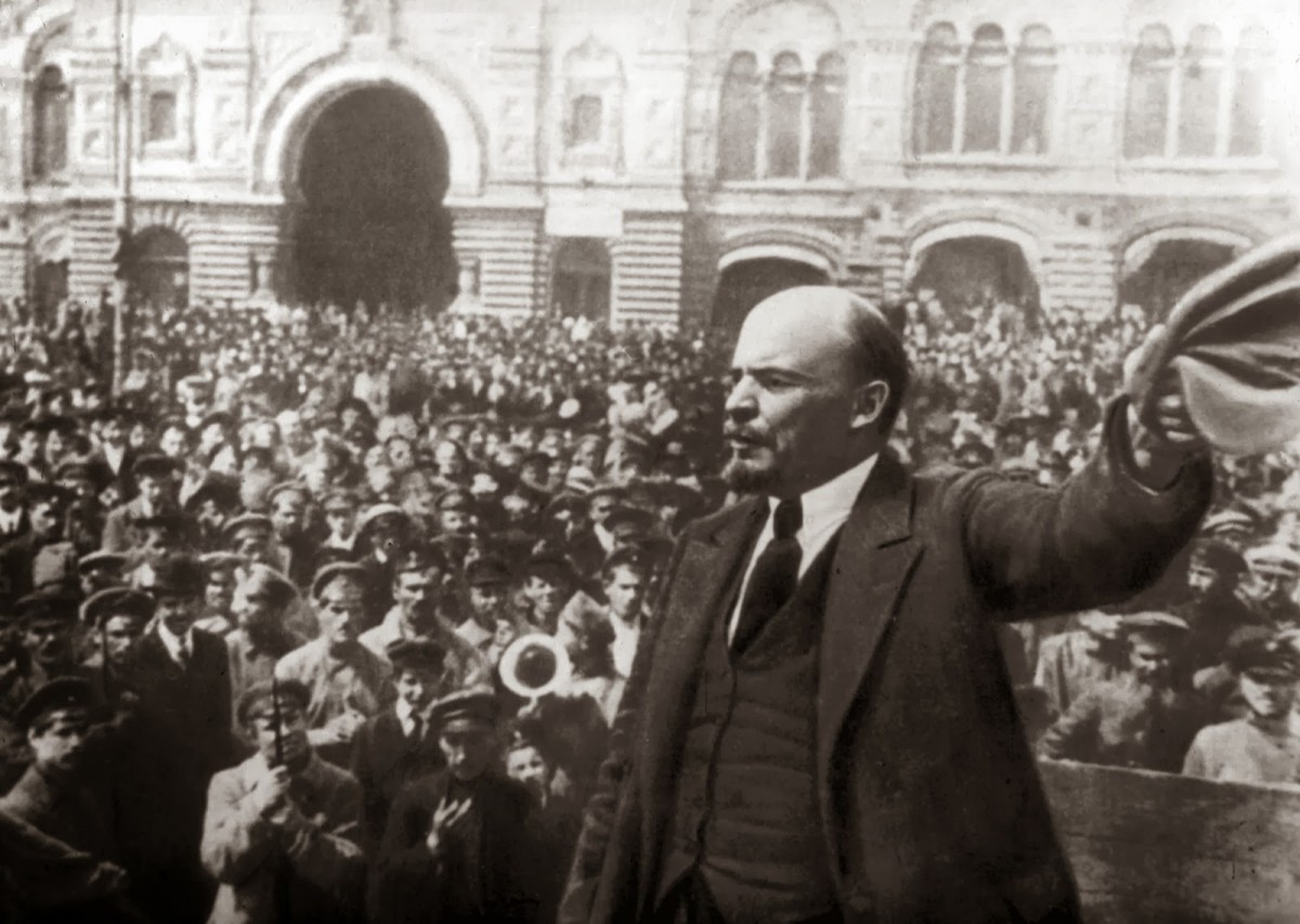 Lenin, en una imatge de la Revolució Russa
