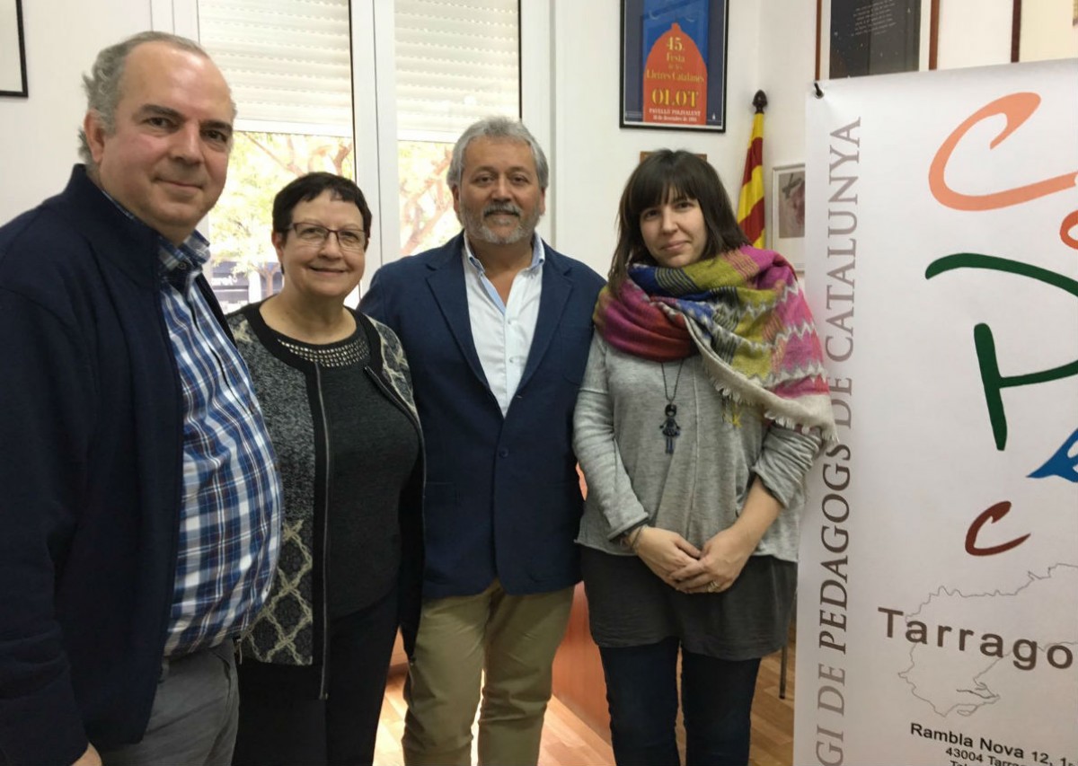 Josep Armengol, Rosa Rodríguez, Joan Gamero i Jèssica Casas, membres de la Junta del COPEC  