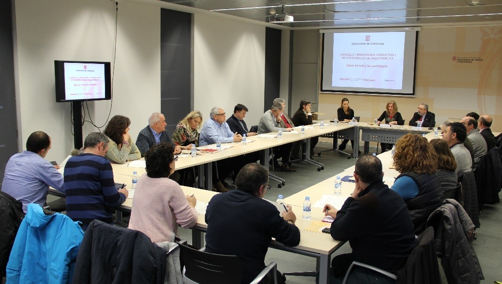 Imatge de la reunió del Consell de Salut Pública de l'Alt Pirineu i Aran