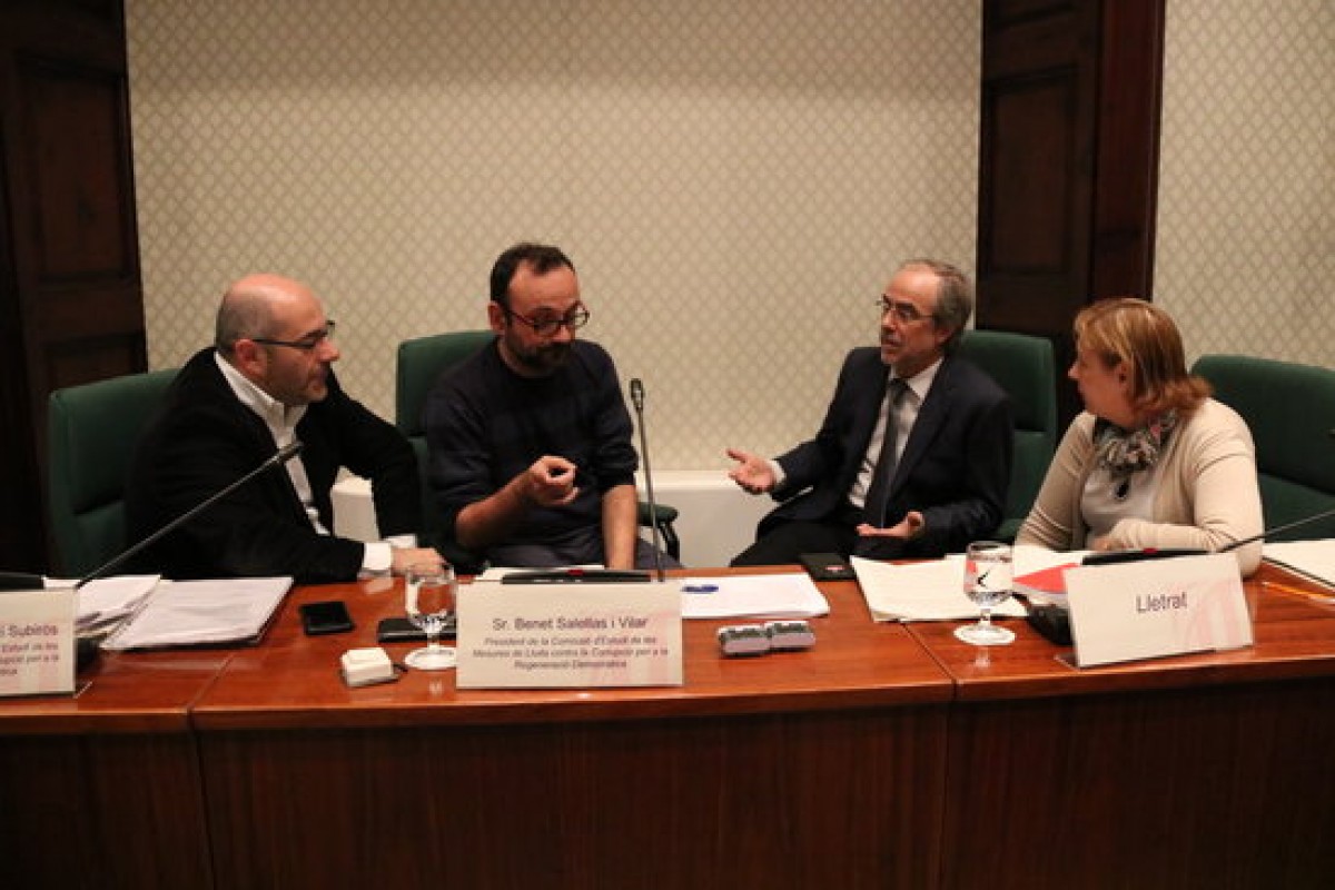 Benet Salellas, diputat de la CUP, a la presidència de la comissió d'estudi de mesures de lluita contra la corrupció 