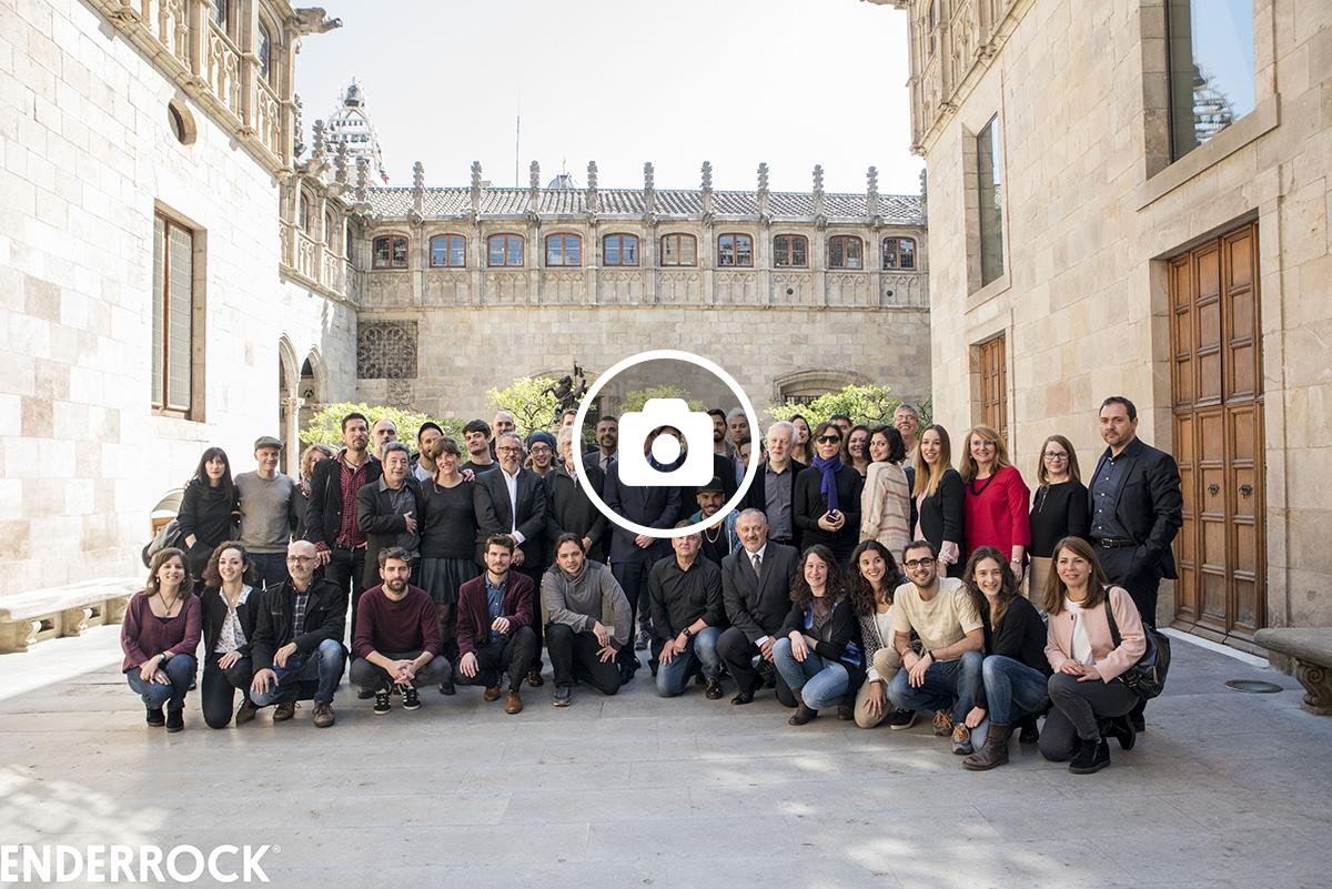 Els guanyadors dels Premis Enderrock 2017 amb el MH Carles Puigdemont