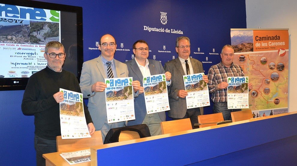 Presentació de la 8a Caminada de les Carenes a la Diputació de Lleida