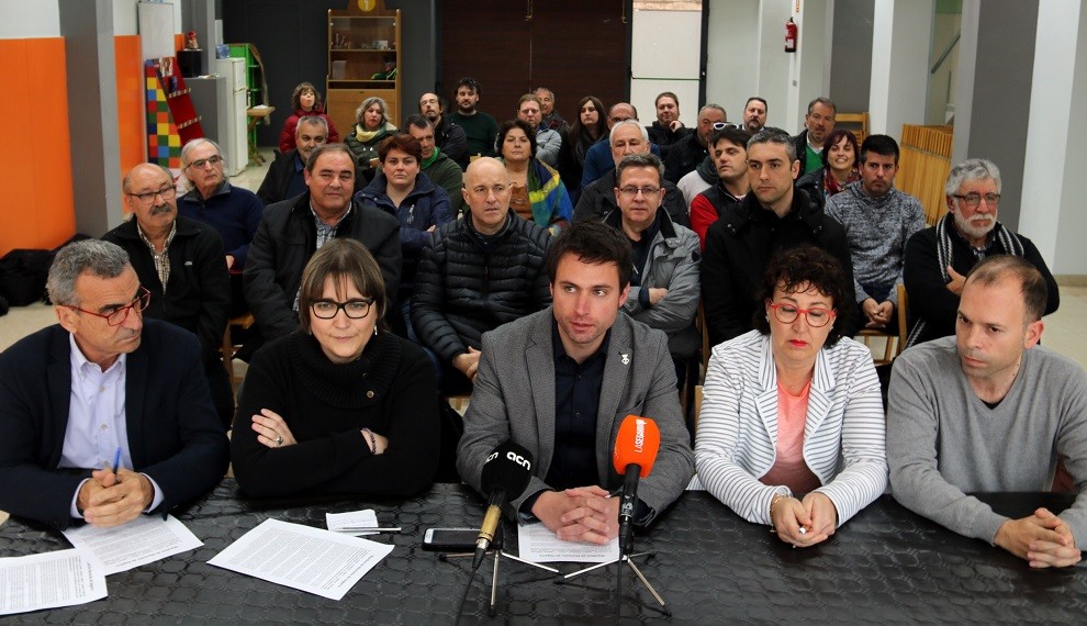 Reunió dels electes locals d'ERC per signar el Manifest de Montoliu de Segarra