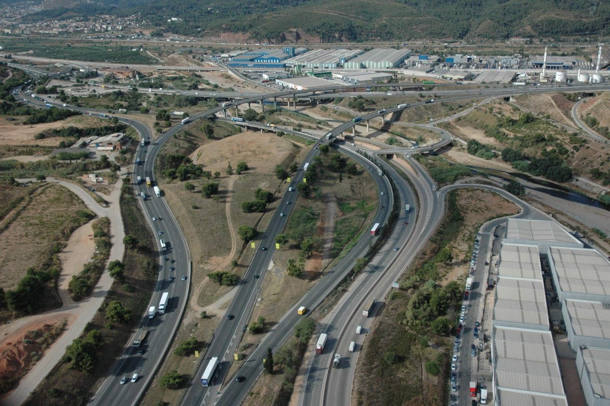 Cruïlla d'autopistes a Castellbisbal
