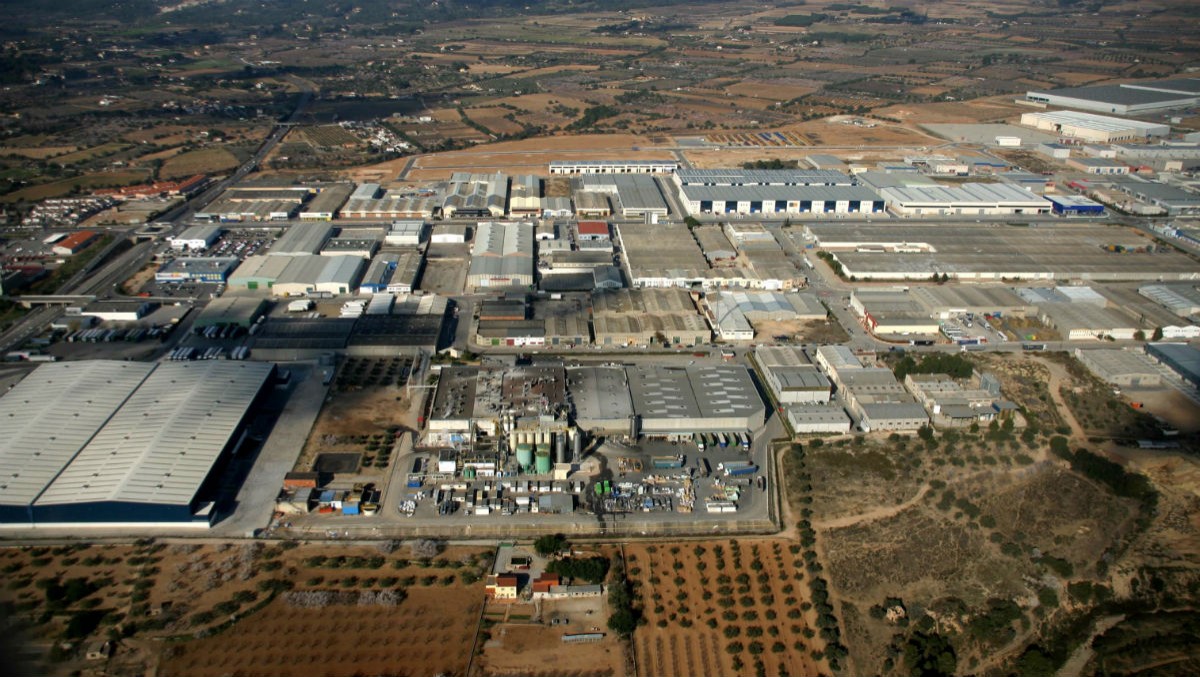 Imatge aèria del polígon industrial de Valls 