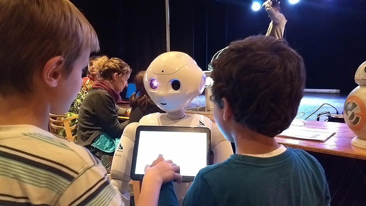 Els robots interactius van ser els atractius de l'edició del Robolot 2017.
