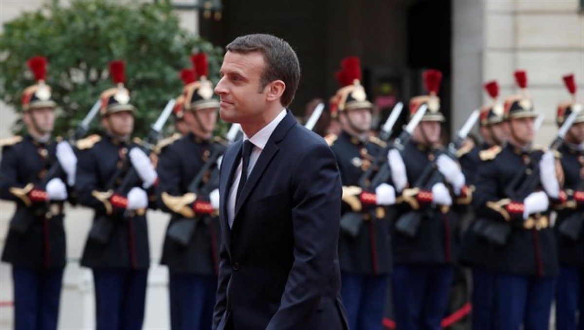 Emmanuel Macron al Palau de l'Elisi.