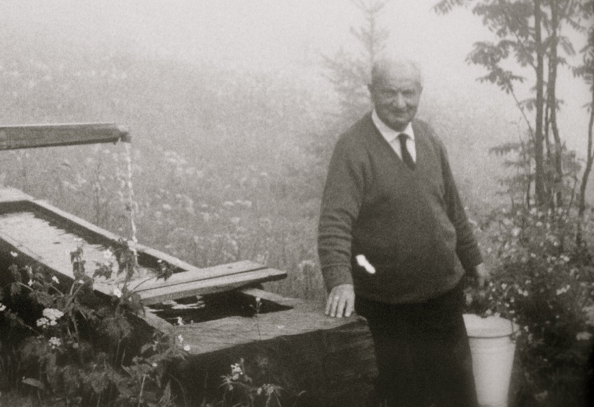 El filòsof Martin Heidegger, en una imatge d'arxiu