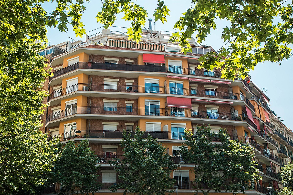 Bloc de pisos del barri de l'Eixample, a Barcelona