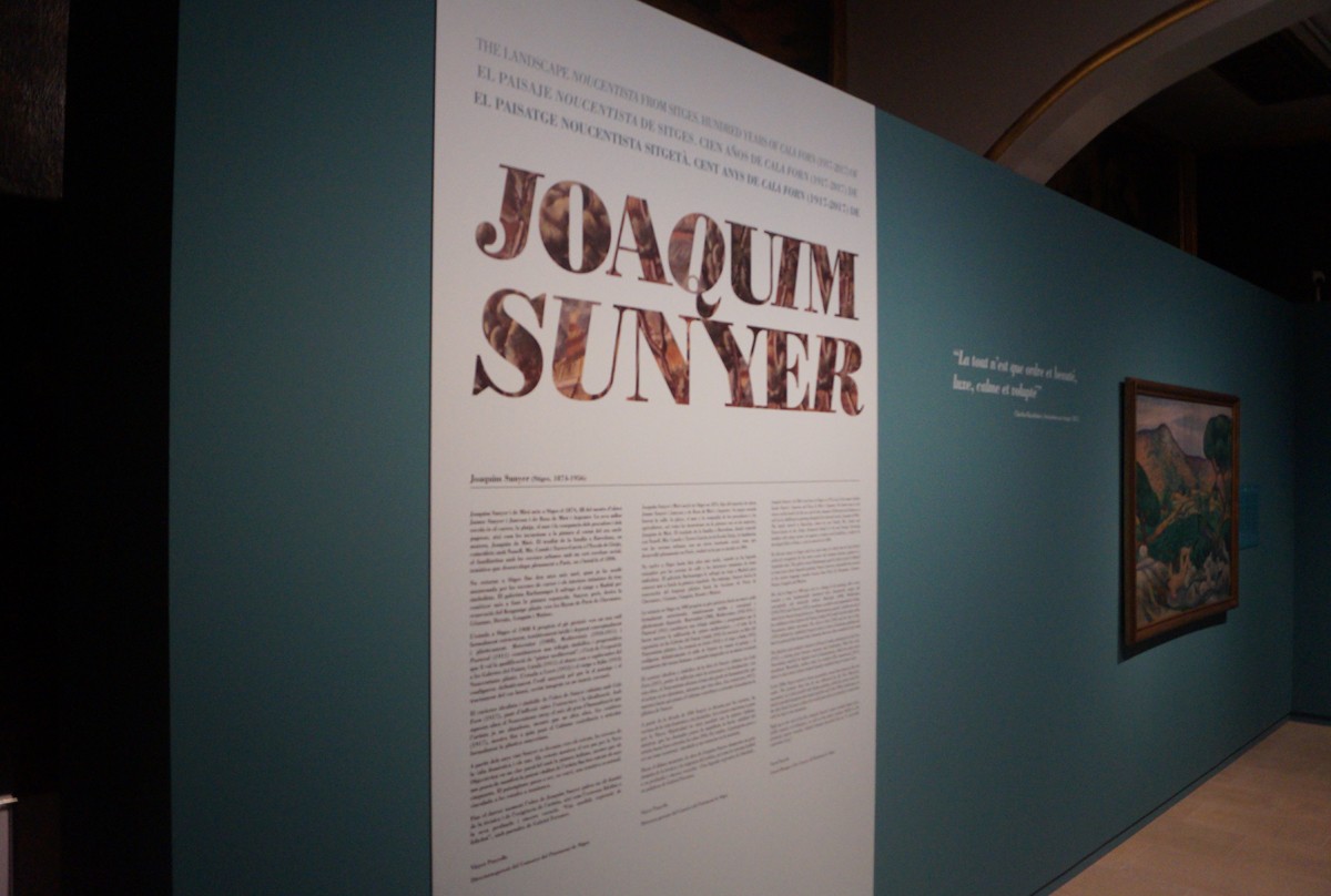 Imatge general de l'exposició sobre Joaquim Sunyer al Museu de Maricel 