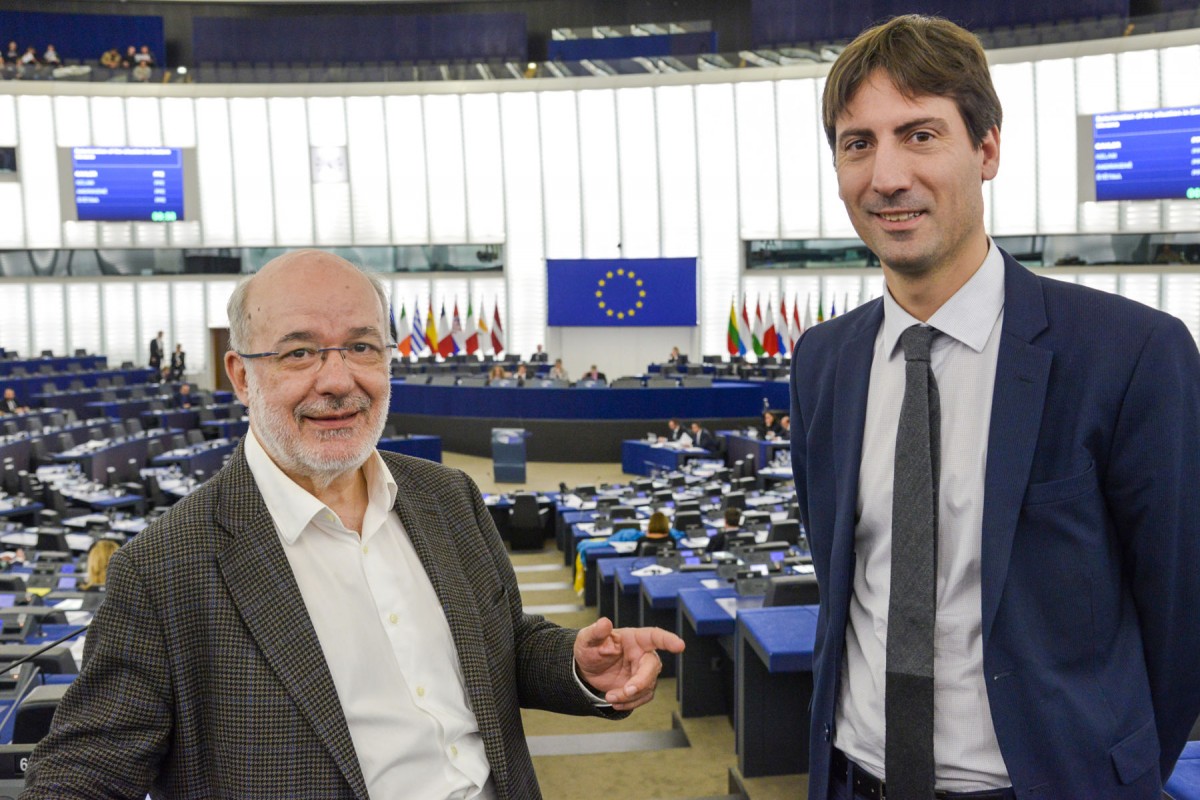 Els eurodiputats per Esquerra Republicana, Josep-Maria Terricabras i Jordi Solé