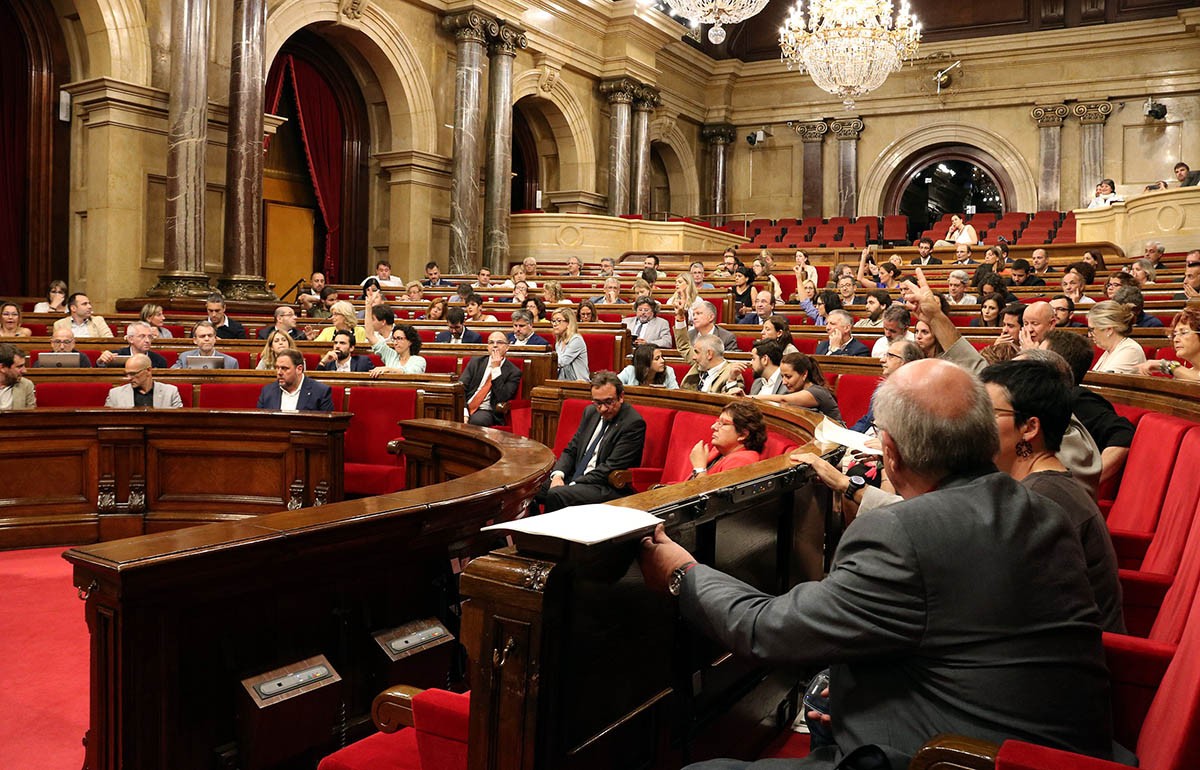 Votació al Parlament les esmenes dea la llei de creacio de la comarca del Lluçanès