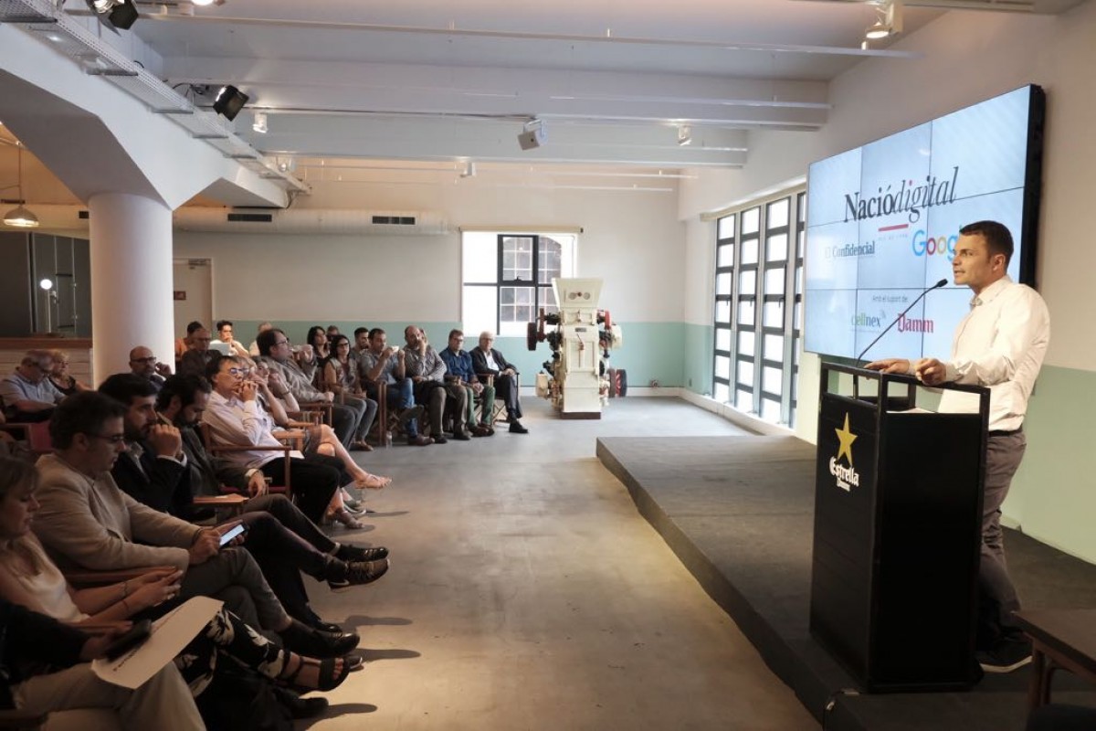 Acte  «Innovació als mitjans digitals» a l'Antiga Fàbrica Estrella Damm