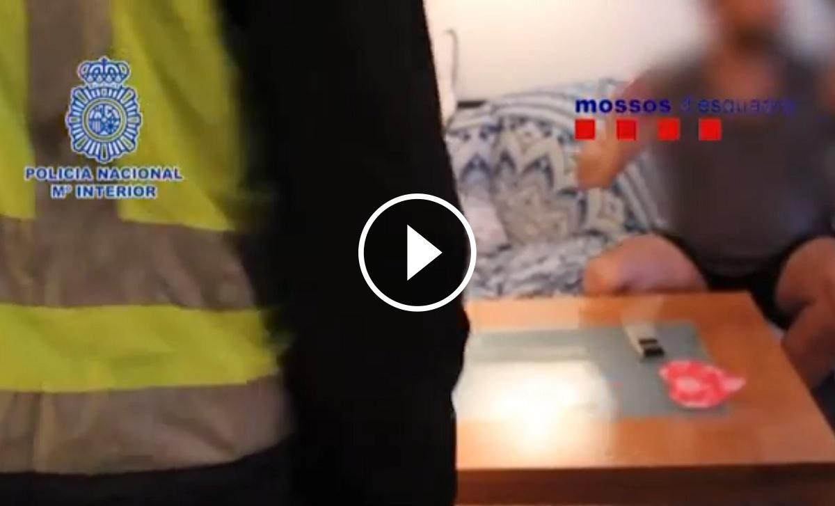 Vídeo policial de la detenció dels 26 acusats de defraudar