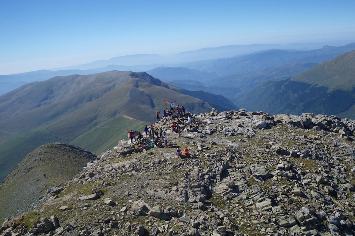 El cim del Montsent de Pallars, a 2.883 metres d’altura, és el punt d'arribada de la Vertical Cabanera.