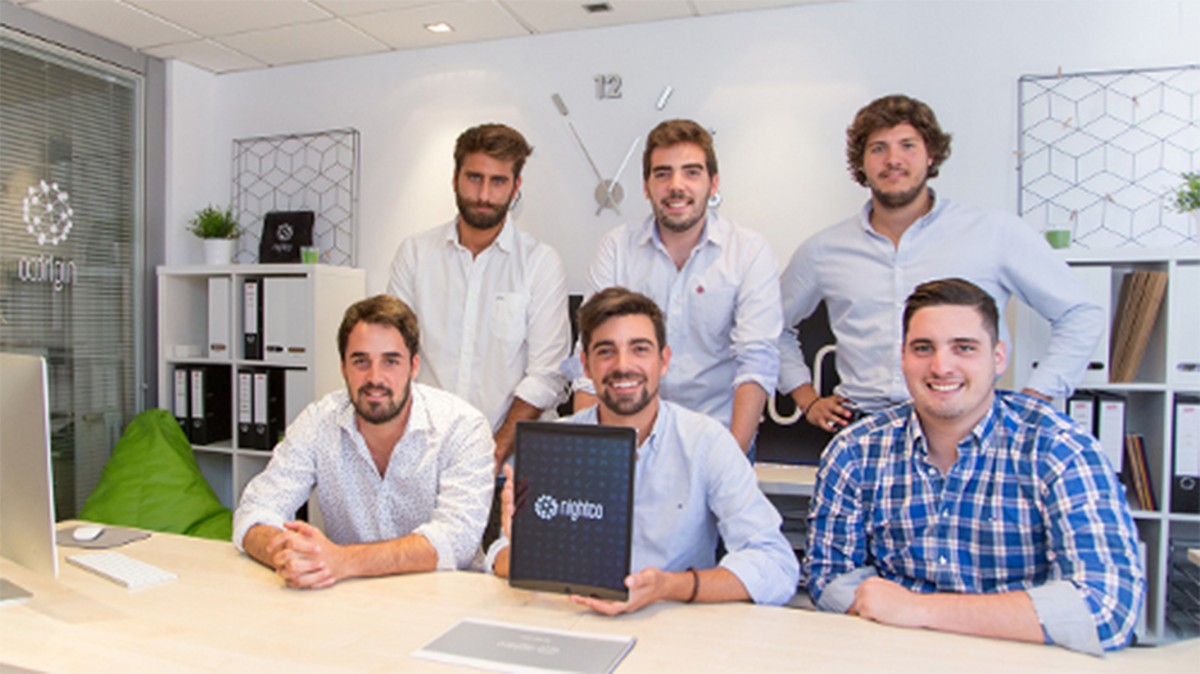 L'equip Nightco a les oficines de Barcelona