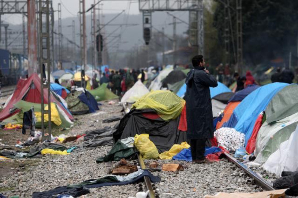 Un camp de refugiats s Grècia