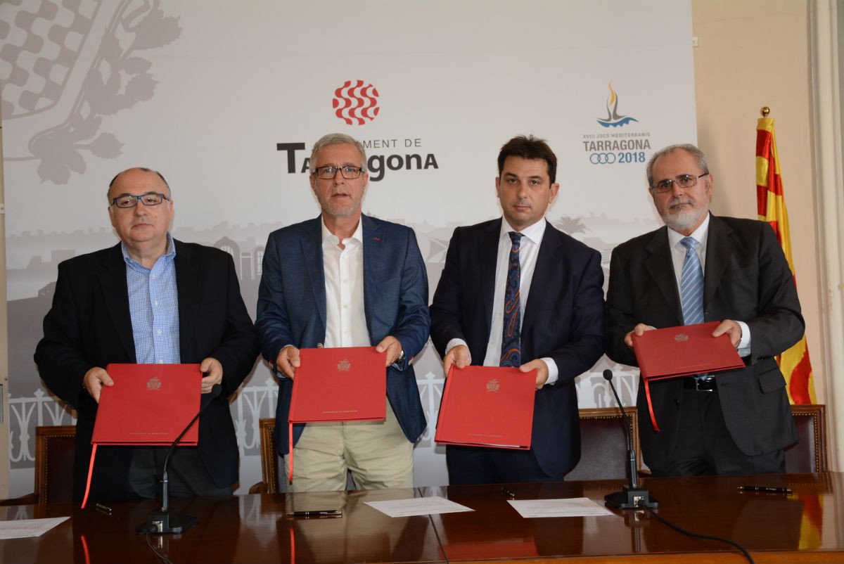 Signatura del conveni entre l'ICAT i l'Ajuntament de Tarragona 