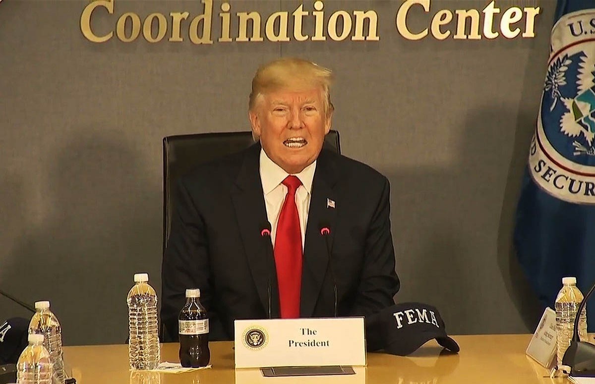 Donald Trump, durant la seva compareixença