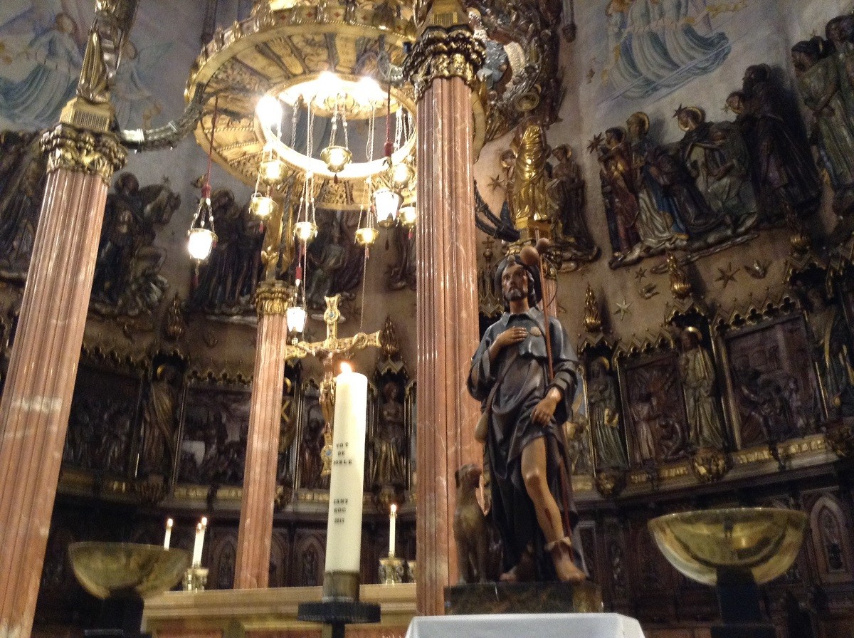 Sant Roc, a la catedral del Sant Esperit, aquest dimecres.