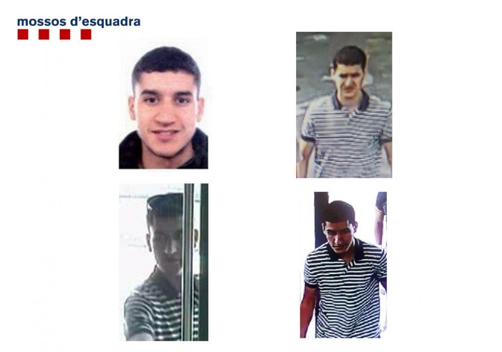 Imatges de Younes Abouyaaqoub que han difós els Mossos