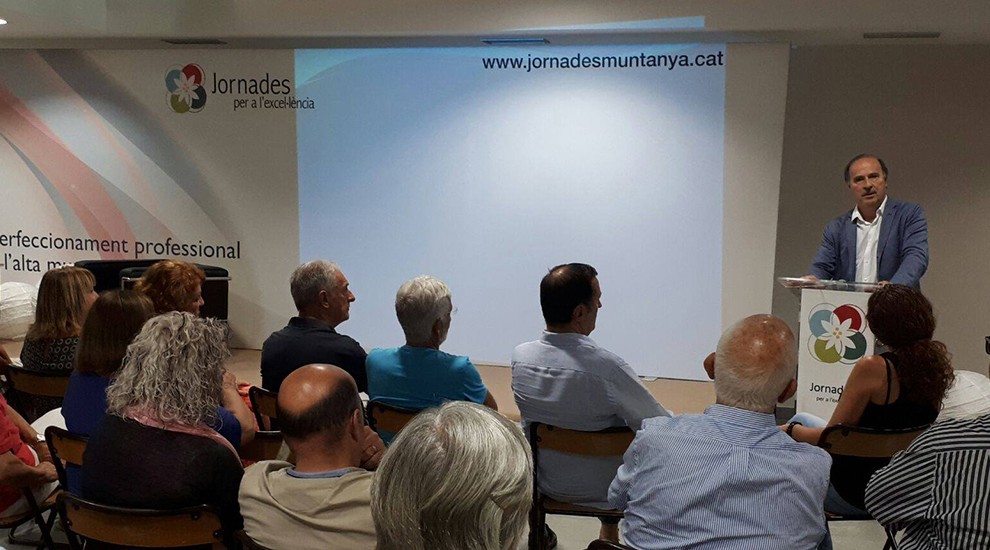 El director tècnic de les Jornades, Josep Ordi, durant la presentació