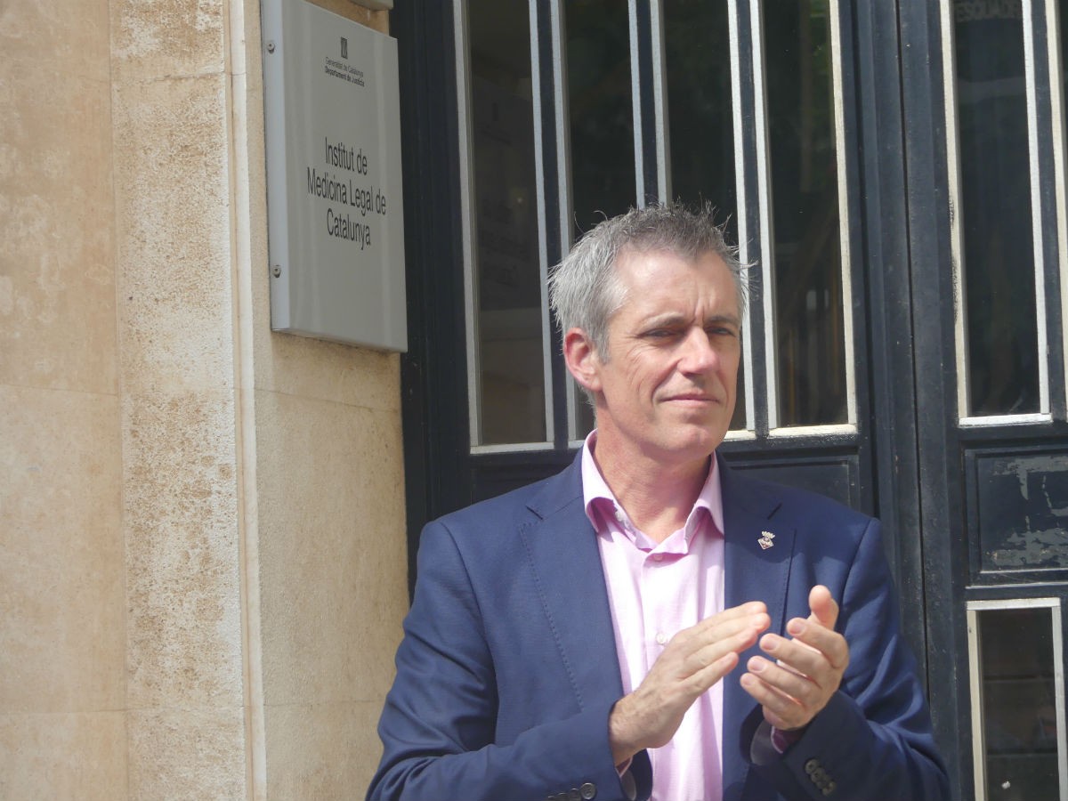 Adam Tomàs, alcalde d'Amposta, a les portes de l'Audiència Provincial de Tarragona 