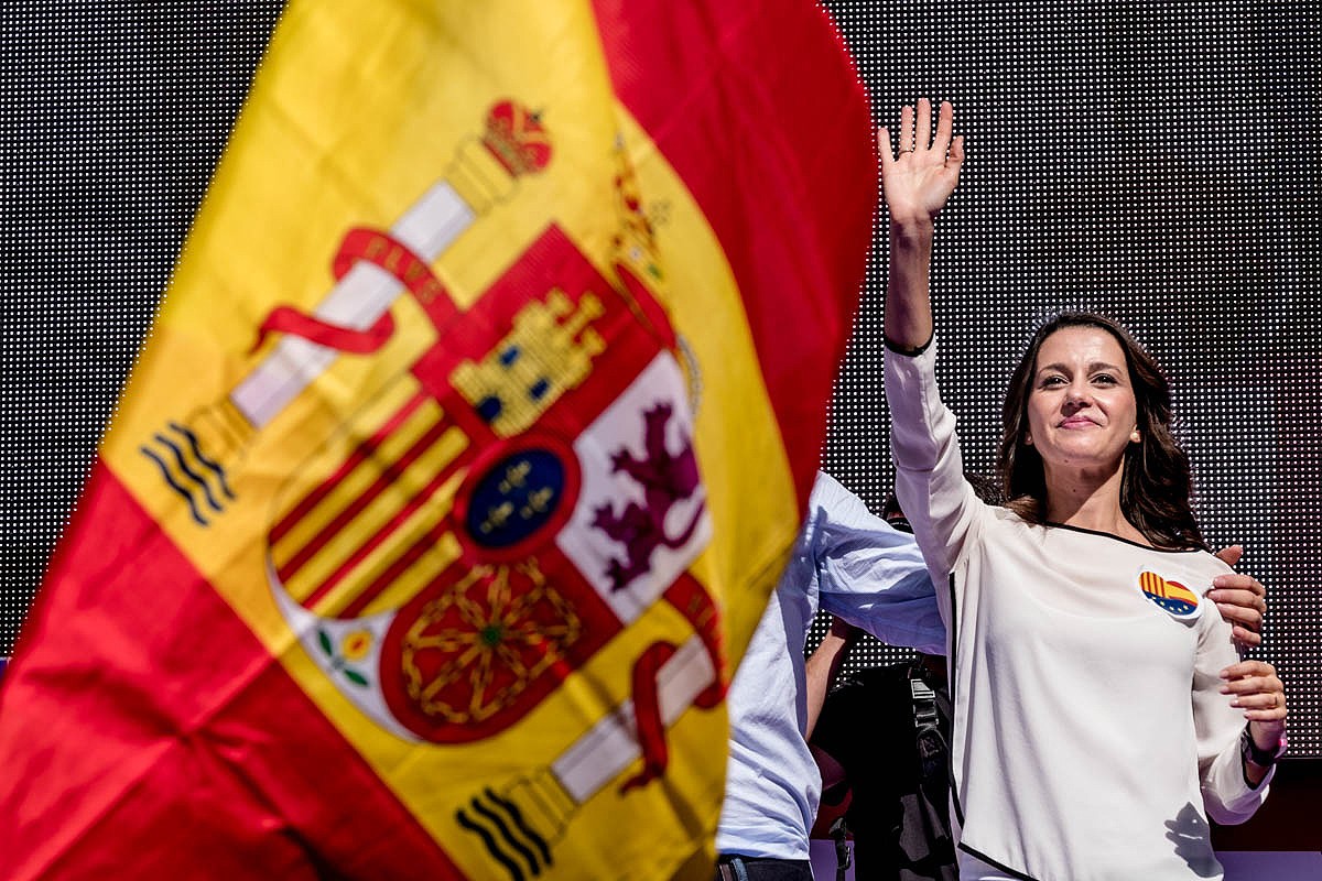Inés Arrimadas va participar activament a les mobilitzacions contra la DUI.