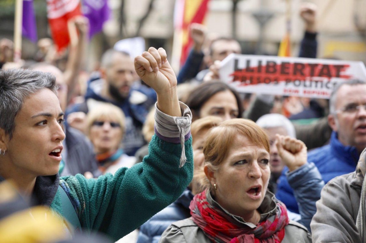 Concentració per la llibertat dels presos polítics a Barcelona