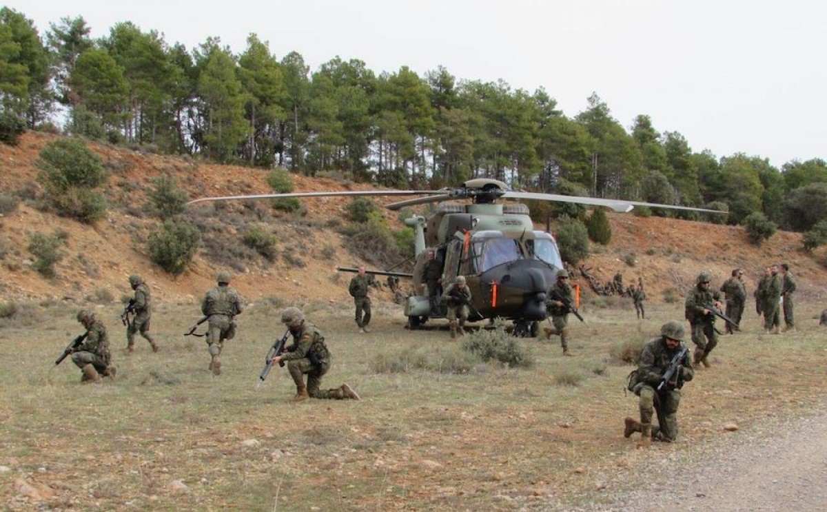 Imatge de les pràctiques militars al Pallars