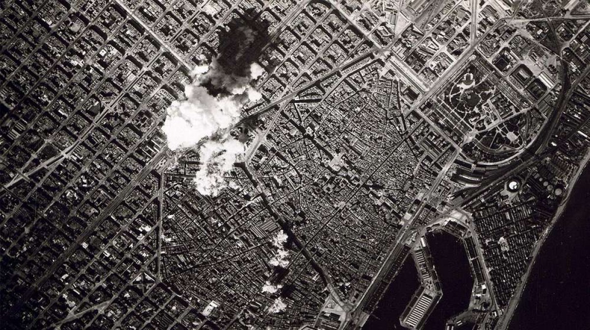 Bombardeig a Barcelona durant la guerra civil
