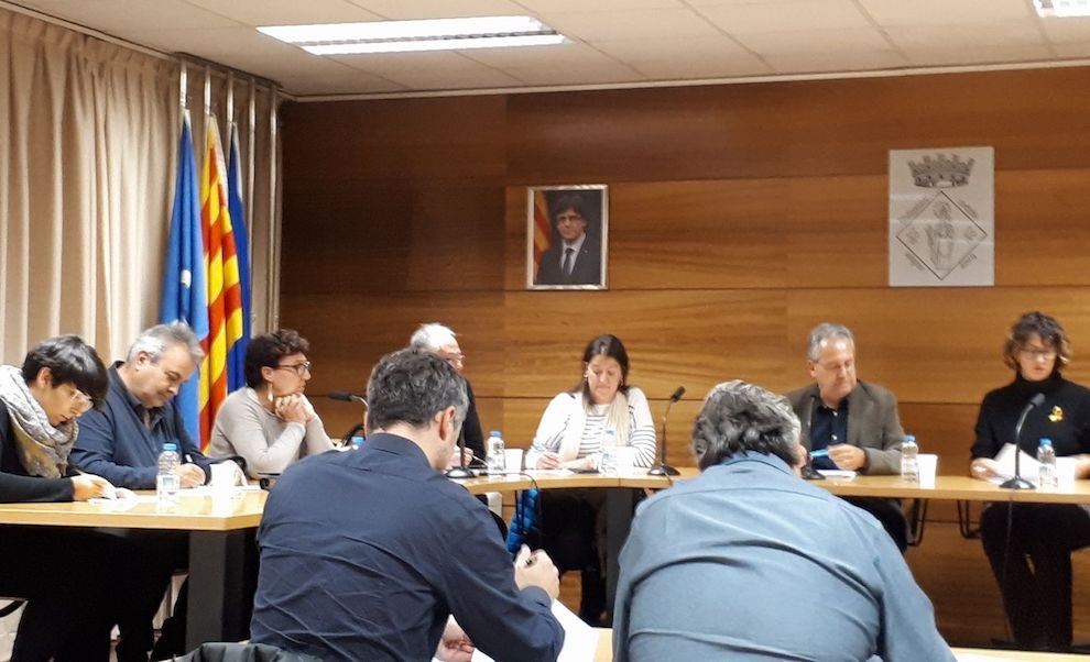 Imatge de la sessió plenària d’aquest dilluns a Tremp