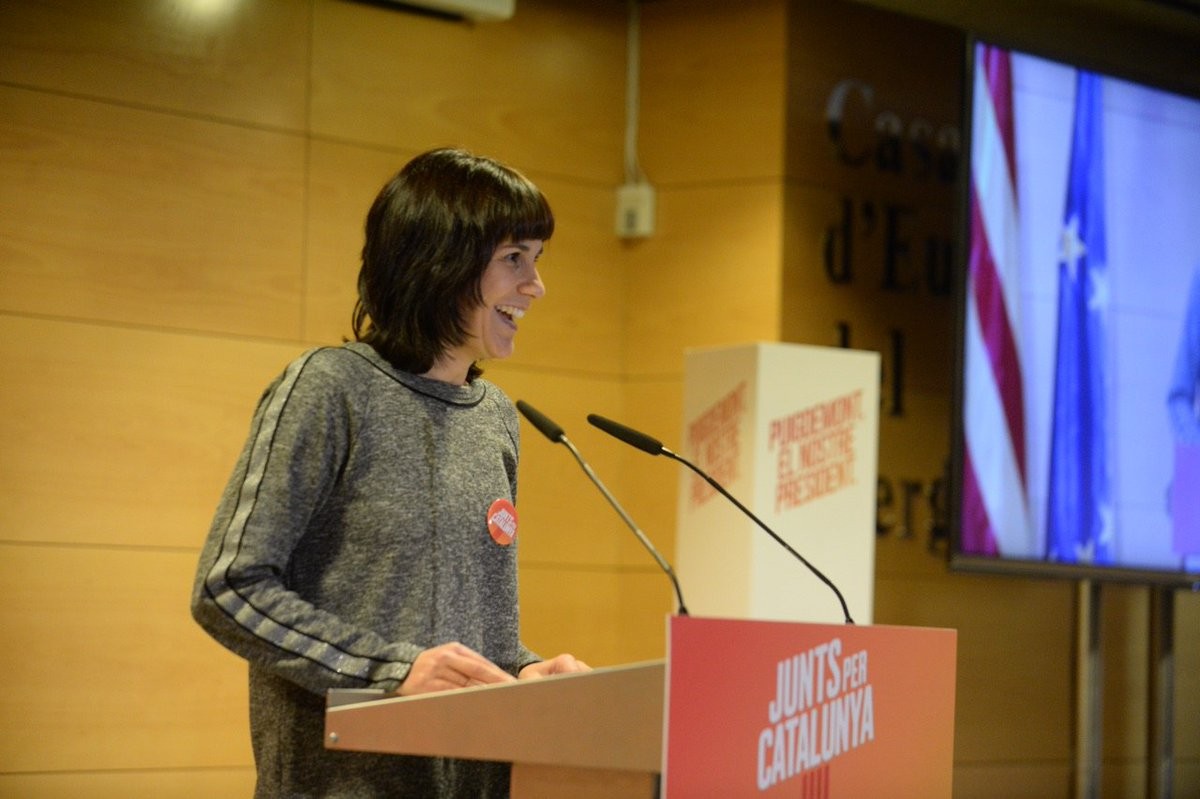 Aurora Madaula, número nou per Barcelona de Junts per Catalunya, en l'acte a Berga