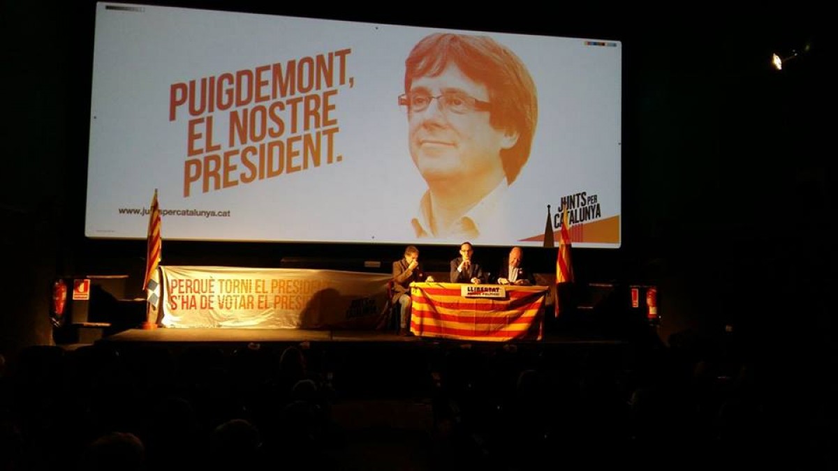 Una trentena de persones han assistit a l'acte de campanya de Junts per Catalunya a Ribes de Freser