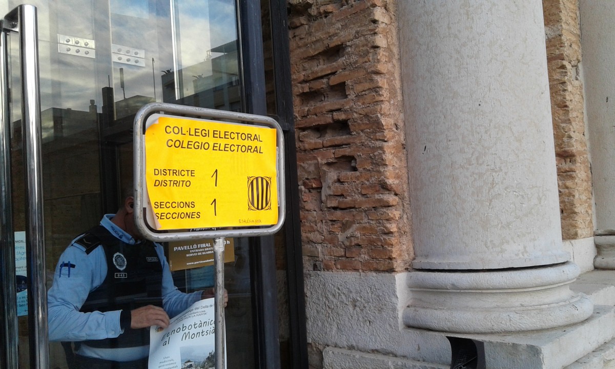 Imatge de l'Església Nova, el col·legi electral on votarà Lluís Salvadó