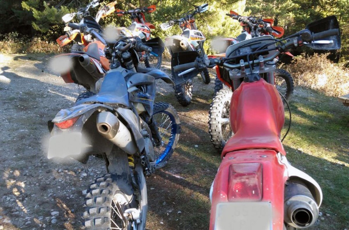 Imatge d'algunes de les motocicletes