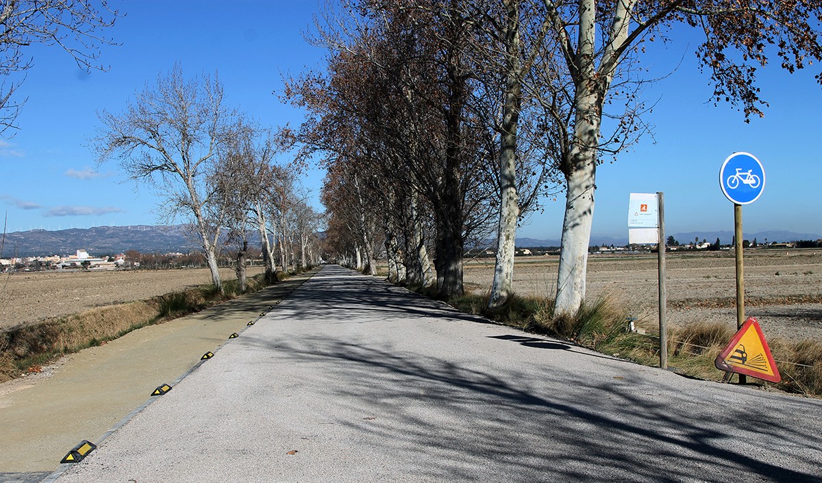 Imatge del camí que passa pel Xoperal i arriba a l'ermita de l'Aldea.