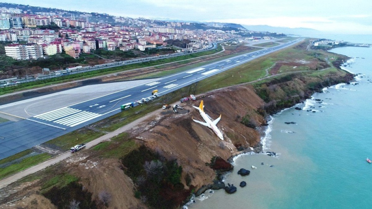 Imatge de l'avió accidentat a Turquia