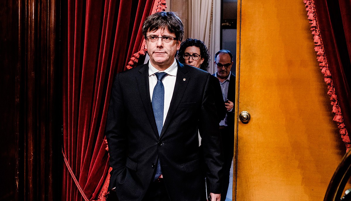 Carles Puigdemont, en una foto d'arxiu al Parlament.