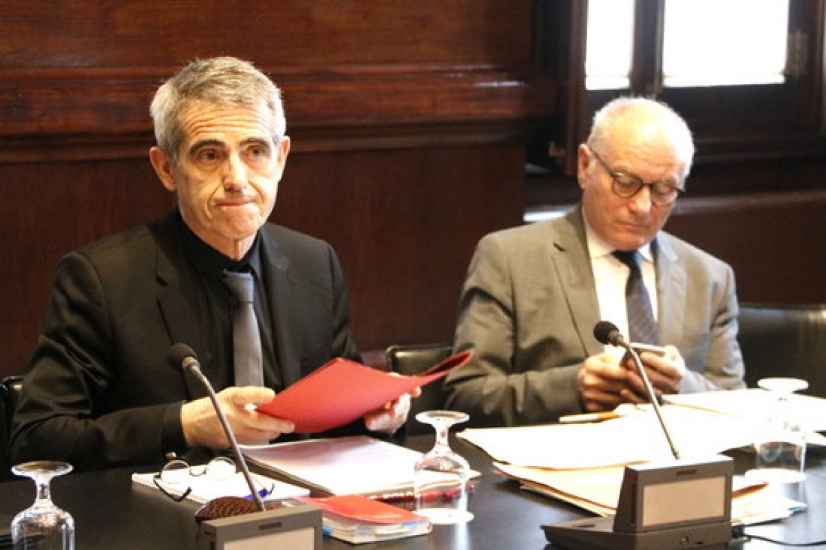 El lletrat major i el secretari general, Antoni Bayona i Xavier Muro