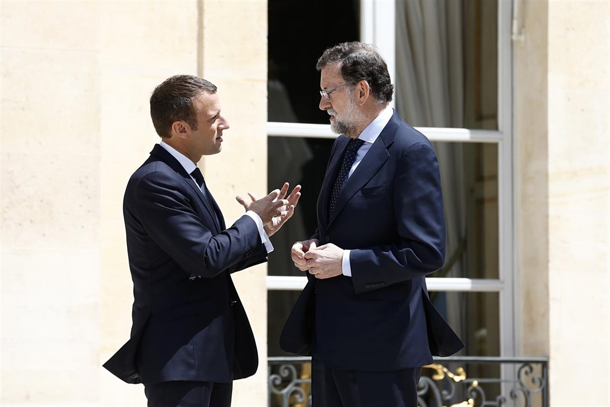 Emmanuel Macron i Mariano Rajoy, en una trobada recent