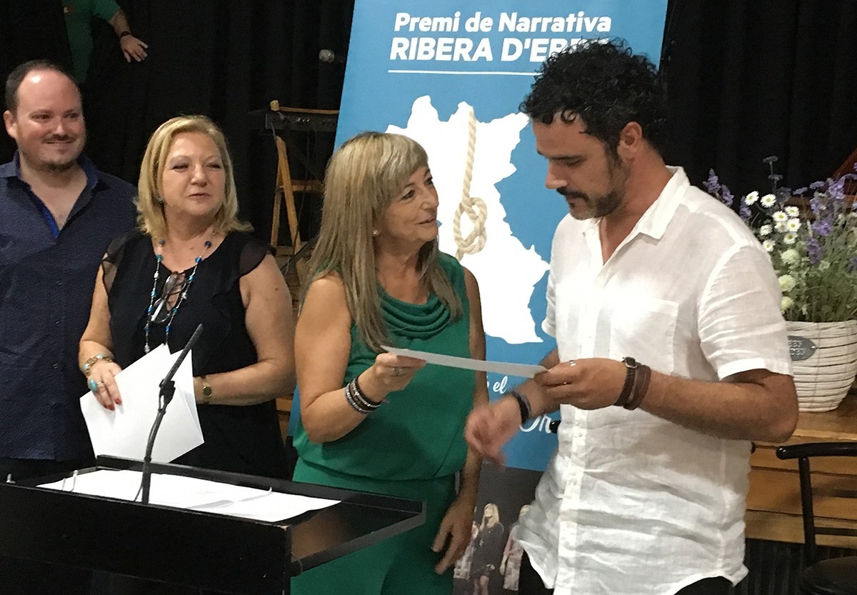Valer Gispert va ser el guanyador del Premi de Narrativa de la Ribera d'Ebre 2017