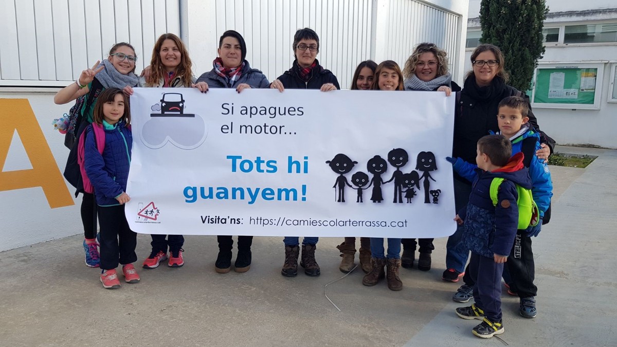 Campanya de la plataforma Camí Escolar Terrassa a l'Escola França
