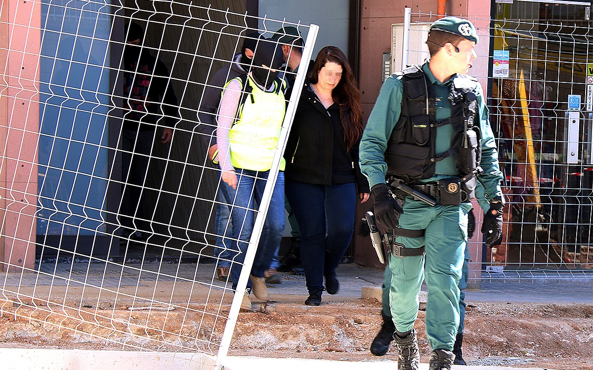 La detinguda a Viladecans per part de la Guàrdia Civil