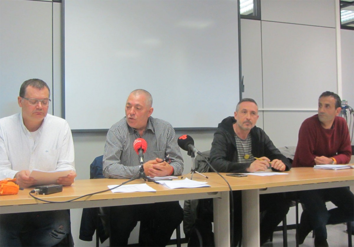 Els representants sindicals d'ensenyament del Vallès