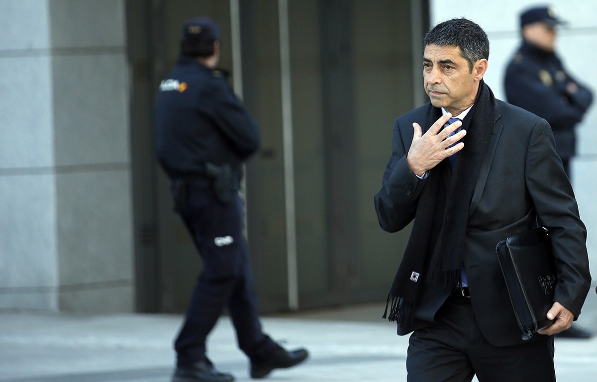 Josep Lluís Trapero, entrant a l'Audiència Nacional, en una imatge d'arxiu