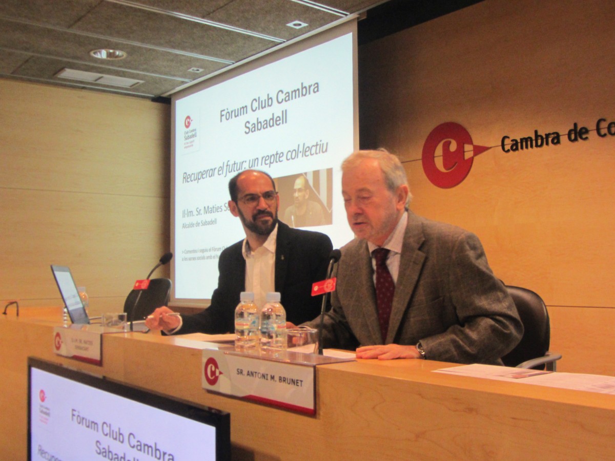 L'alcalde amb el president de la Cambra de Comerç de Sabadell