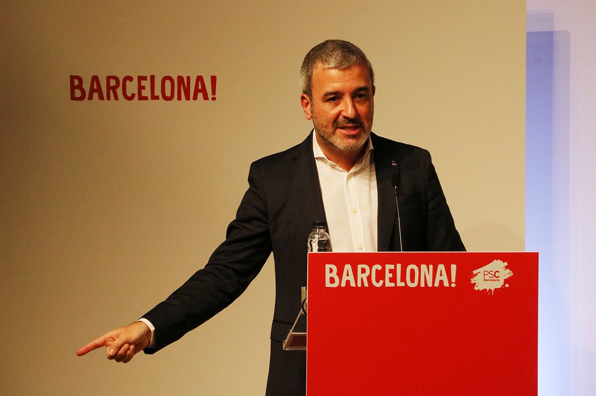 Jaume Collboni quan va ser ratificat candidat a les municipals del 2019